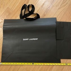 Saint Laurent L Shopping Bag (empty/black tissue paper)
